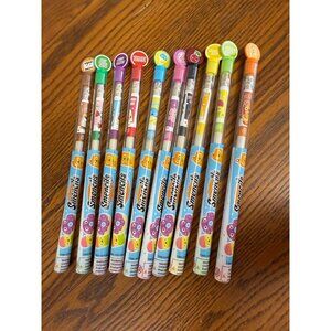 Set of Colored Smencils Vintage Gourmet Scented‎ Ten Pencils Lot of 10